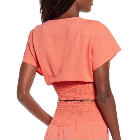 NWT Moon River Smocked Waist Grapefruit - Picture 4 of 9